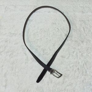 Black Belt with Silver Buckle